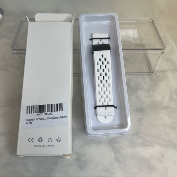 Samsung Galaxy Watch 6/6 Classic Band Silicone, 20mm Soft Sport Wristband Metal - Picture 3 of 3